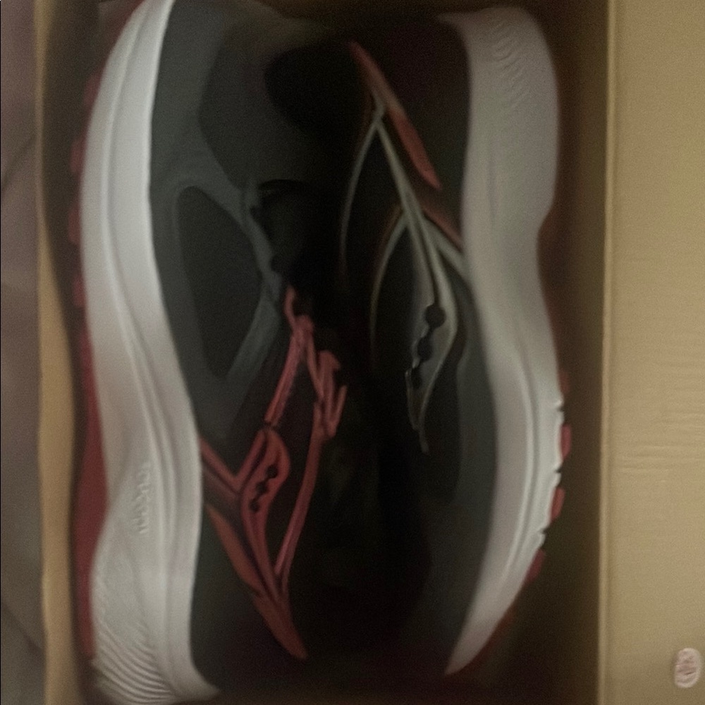 Saucony Black and Pink Running Shoes